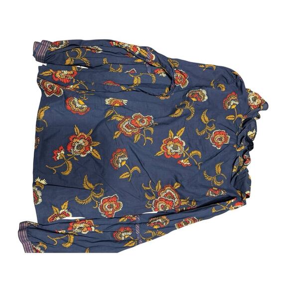 Madewell+Warm Top Size L Floral Ruffle Top - Picture 6 of 8